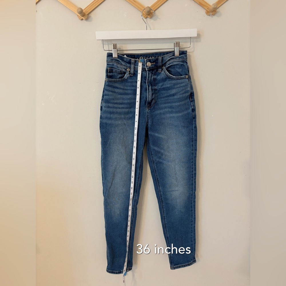 American Eagle Outfitters - Highest Rise Mom Jean - Size 000 - Picture 10 of 11